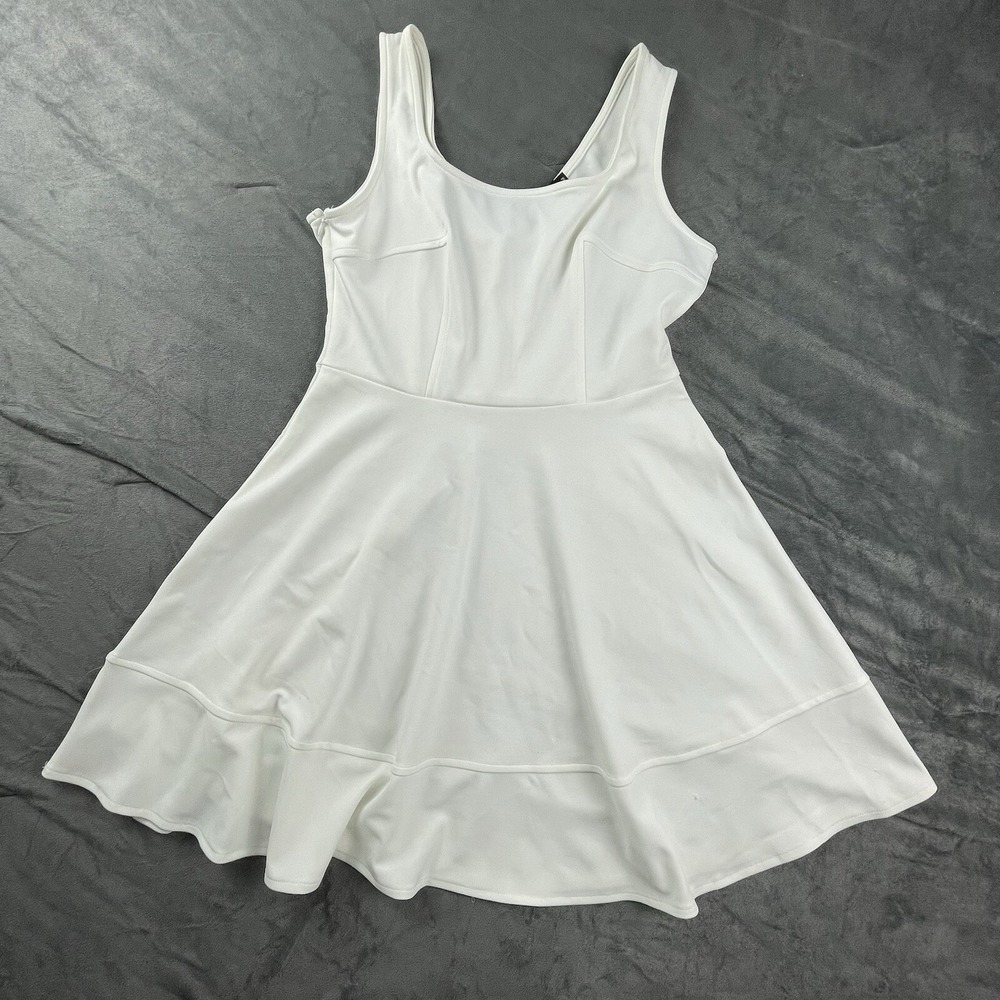Fancy Inn‎ A-Line Dress Womens M White Sleeveless Casual NEW